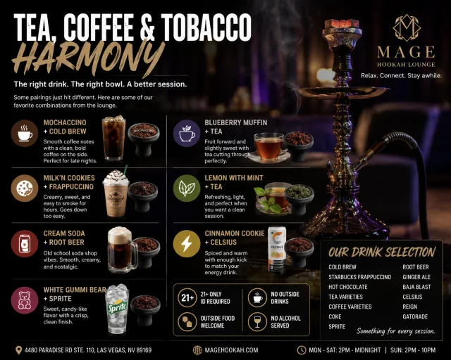Coffee, Tea, and Hookah Actually Make Sense Together