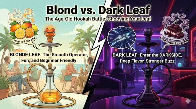Blonde Leaf vs. Dark Leaf - The Age-Old Hookah Battle