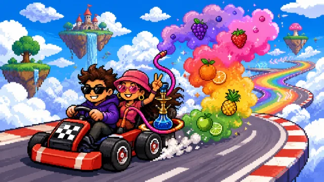 Smoke A Mario Cart While Playing Mario Kart