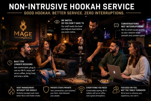 The Art of Non-Intrusive Hookah Service